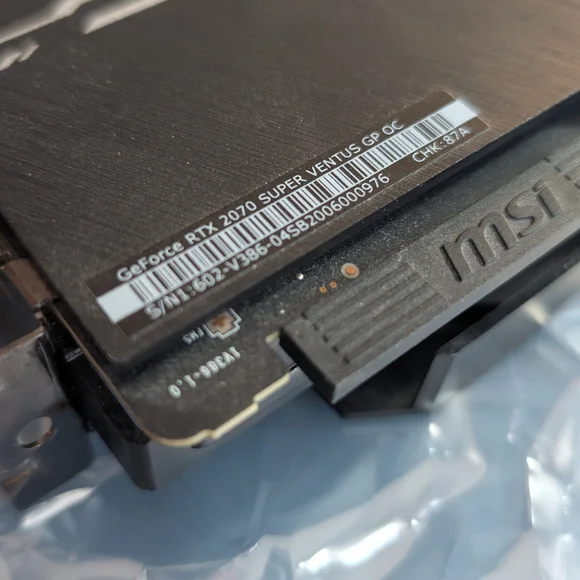 MSI Rtx 2070 Super Ventus GPU